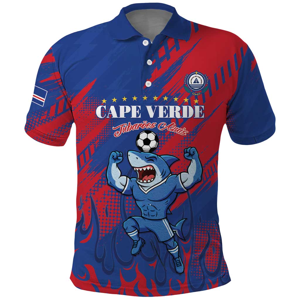 Custom Cape Verde Football Polo Shirt One Team One Victory - Wonder Print Shop