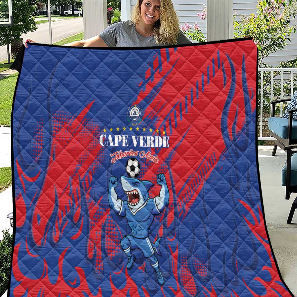 Cape Verde Football Quilt One Team One Victory - Wonder Print Shop