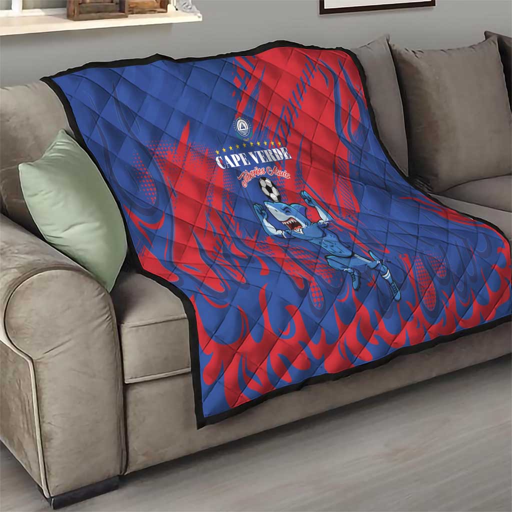 Cape Verde Football Quilt One Team One Victory - Wonder Print Shop