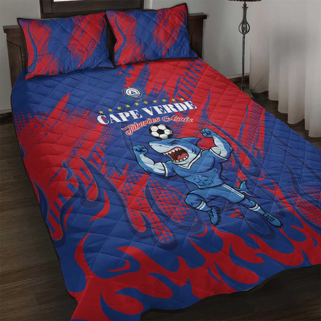 Cape Verde Football Quilt Bed Set One Team One Victory - Wonder Print Shop