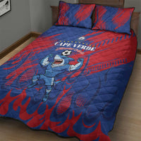 Cape Verde Football Quilt Bed Set One Team One Victory - Wonder Print Shop
