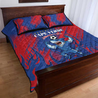Cape Verde Football Quilt Bed Set One Team One Victory - Wonder Print Shop