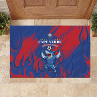 Cape Verde Football Rubber Doormat One Team One Victory - Wonder Print Shop