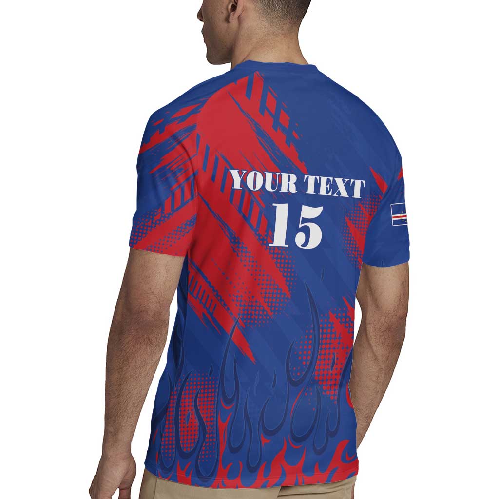 Custom Cape Verde Football Rugby Jersey One Team One Victory - Wonder Print Shop