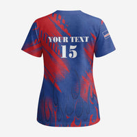 Custom Cape Verde Football Scrub Top One Team One Victory - Wonder Print Shop