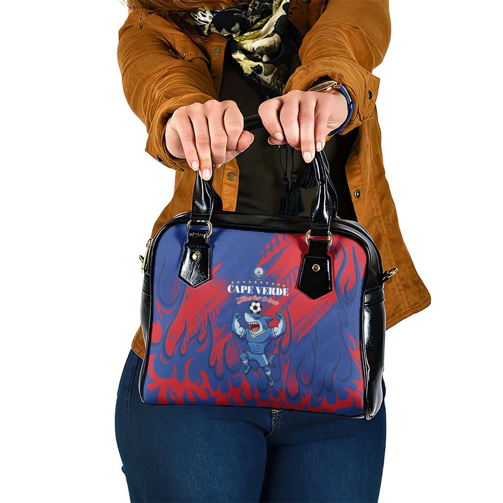 Cape Verde Football Shoulder Handbag One Team One Victory - Wonder Print Shop