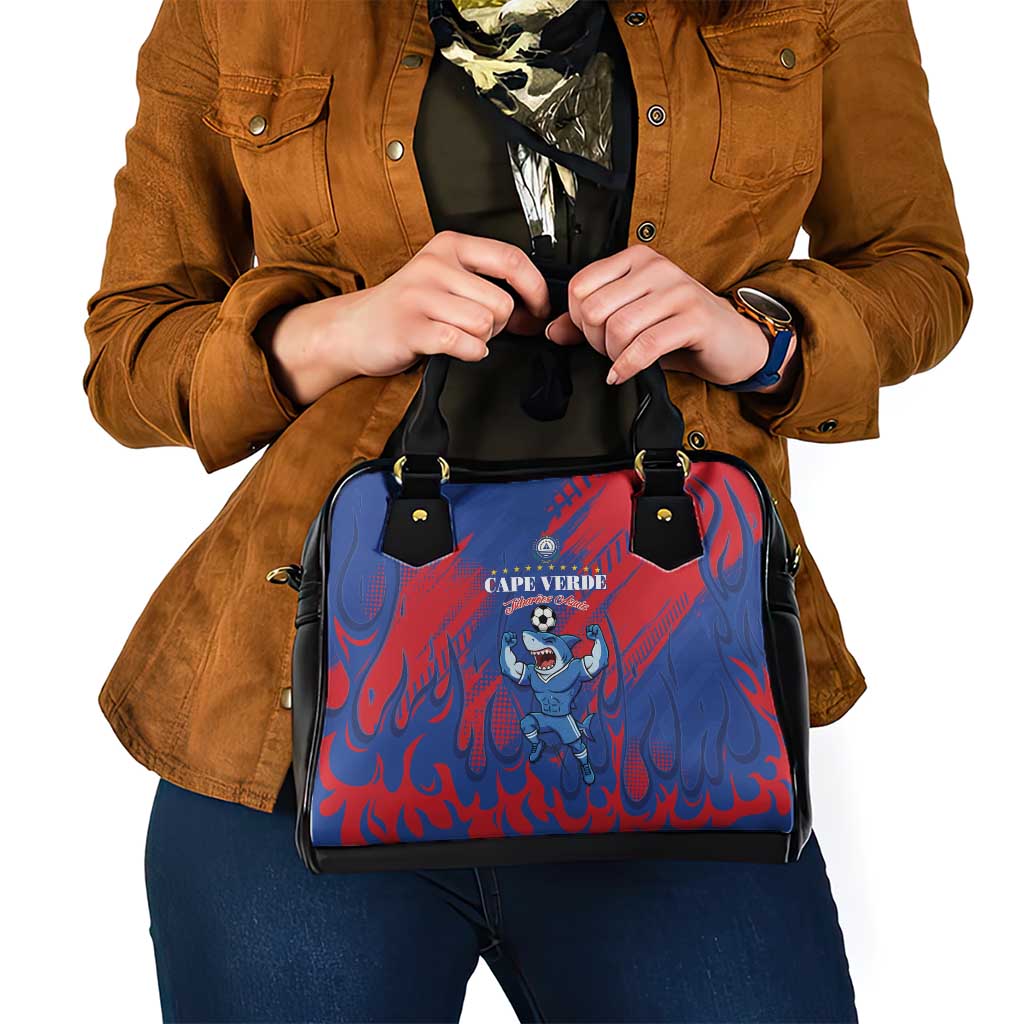 Cape Verde Football Shoulder Handbag One Team One Victory - Wonder Print Shop