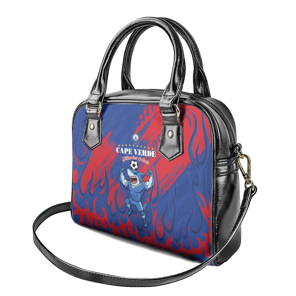 Cape Verde Football Shoulder Handbag One Team One Victory - Wonder Print Shop