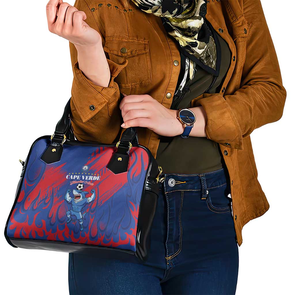 Cape Verde Football Shoulder Handbag One Team One Victory - Wonder Print Shop
