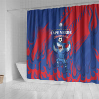 Cape Verde Football Shower Curtain One Team One Victory - Wonder Print Shop