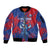 Custom Cape Verde Football Sleeve Zip Bomber Jacket One Team One Victory - Wonder Print Shop