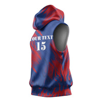 Custom Cape Verde Football Sleeveless Hoodie One Team One Victory - Wonder Print Shop