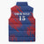 Custom Cape Verde Football Sleeveless Puffer Jacket One Team One Victory - Wonder Print Shop