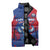 Custom Cape Verde Football Sleeveless Puffer Jacket One Team One Victory - Wonder Print Shop