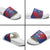 Cape Verde Football Slide Sandals One Team One Victory - Wonder Print Shop