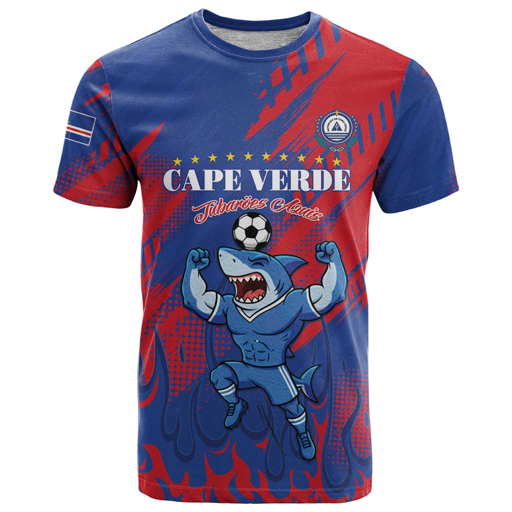 Custom Cape Verde Football T Shirt One Team One Victory - Wonder Print Shop
