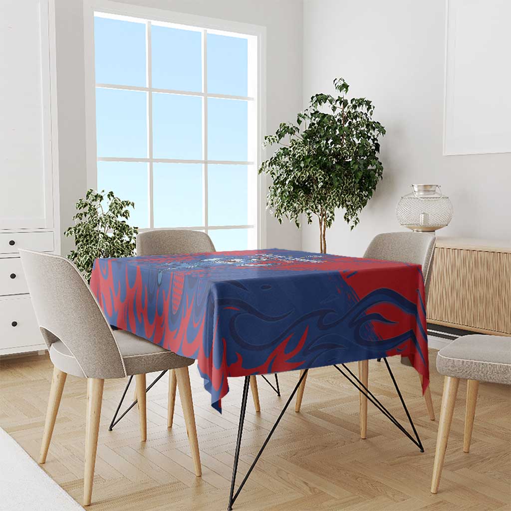 Cape Verde Football Tablecloth One Team One Victory - Wonder Print Shop