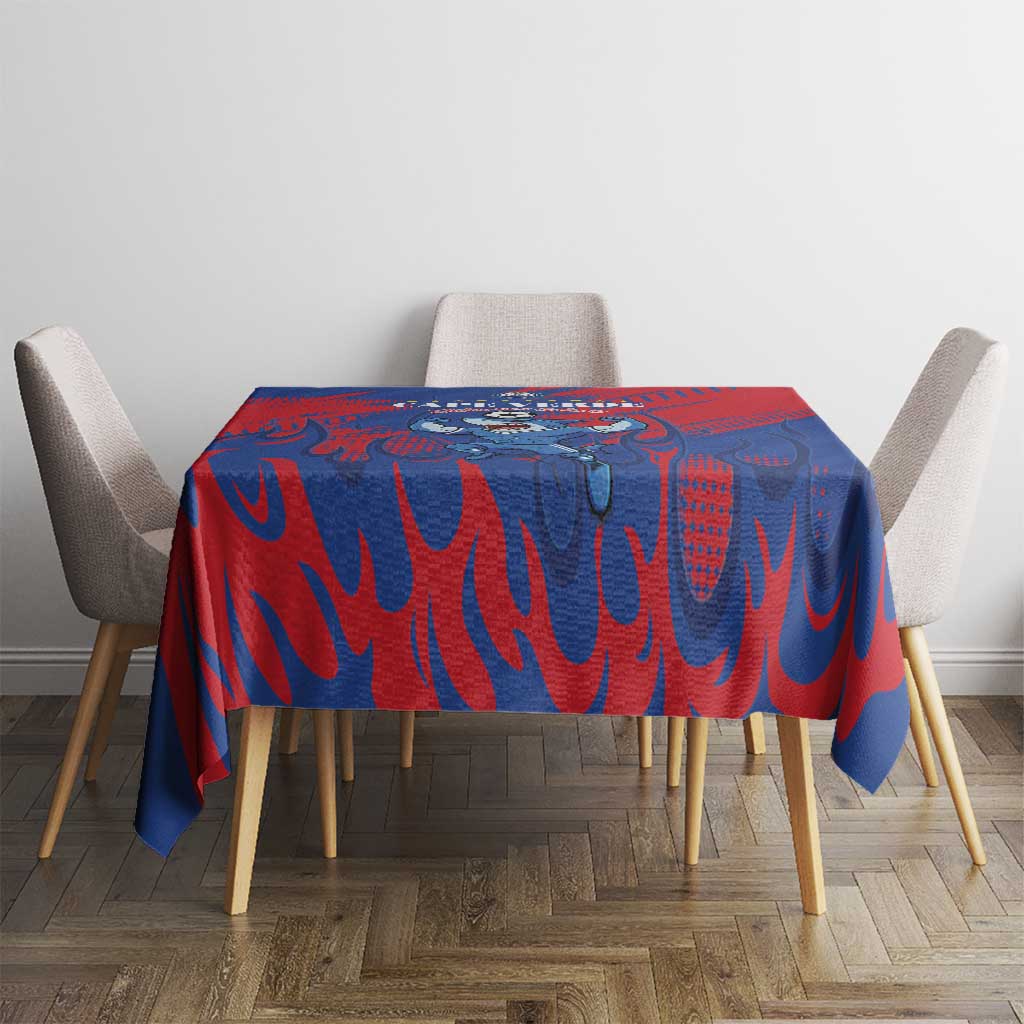 Cape Verde Football Tablecloth One Team One Victory - Wonder Print Shop