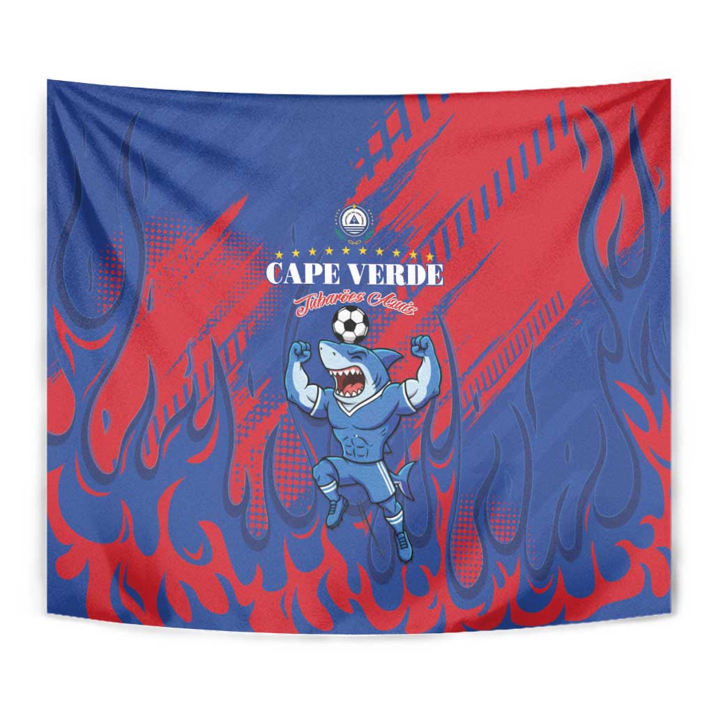 Cape Verde Football Tapestry One Team One Victory - Wonder Print Shop