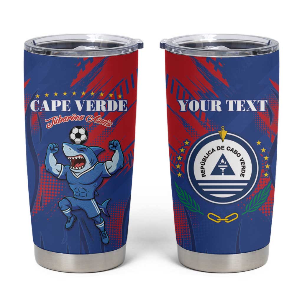 Custom Cape Verde Football Tumbler Cup One Team One Victory - Wonder Print Shop