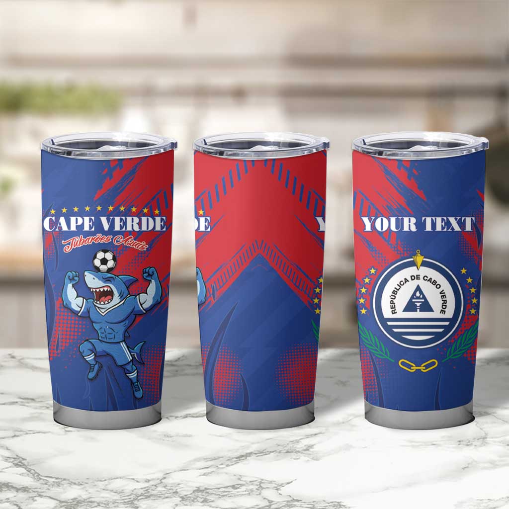 Custom Cape Verde Football Tumbler Cup One Team One Victory - Wonder Print Shop