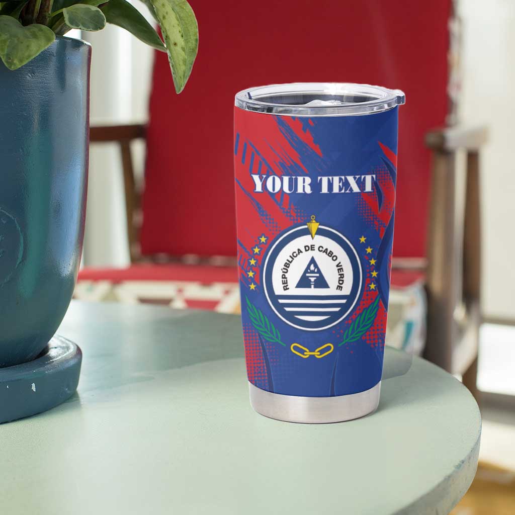 Custom Cape Verde Football Tumbler Cup One Team One Victory - Wonder Print Shop