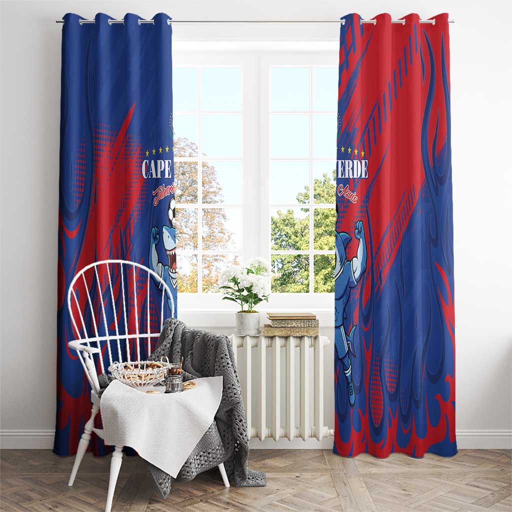Cape Verde Football Window Curtain One Team One Victory - Wonder Print Shop