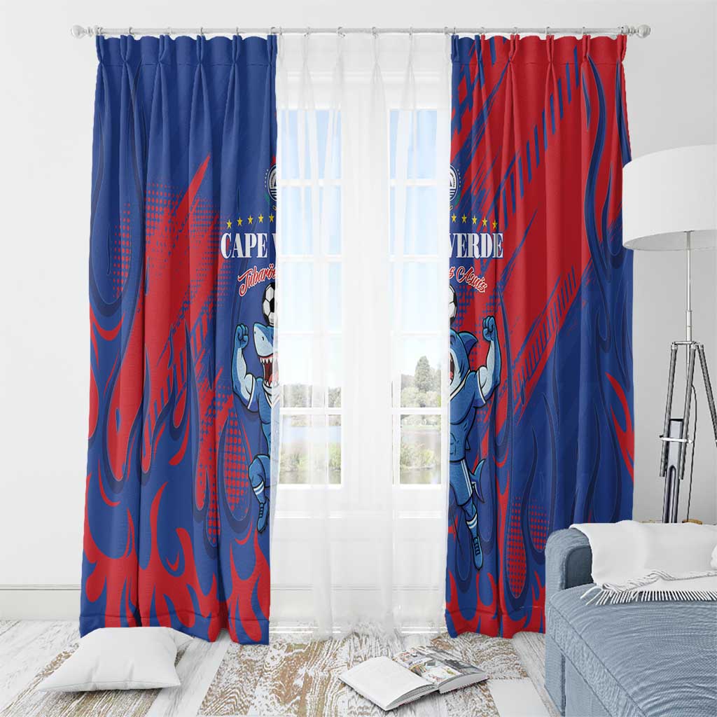 Cape Verde Football Window Curtain One Team One Victory - Wonder Print Shop