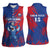 Custom Cape Verde Football Women Sleeveless Polo Shirt One Team One Victory - Wonder Print Shop