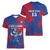 Custom Cape Verde Football Women V-Neck T-Shirt One Team One Victory - Wonder Print Shop