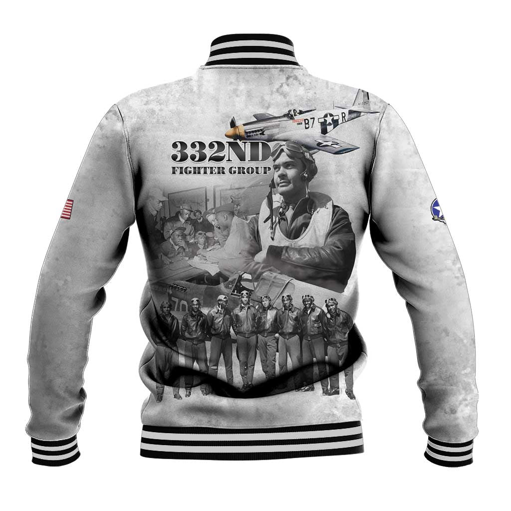 Red Tails Aviators Baseball Jacket WWII Heroes Tribute Retro Style - Wonder Print Shop