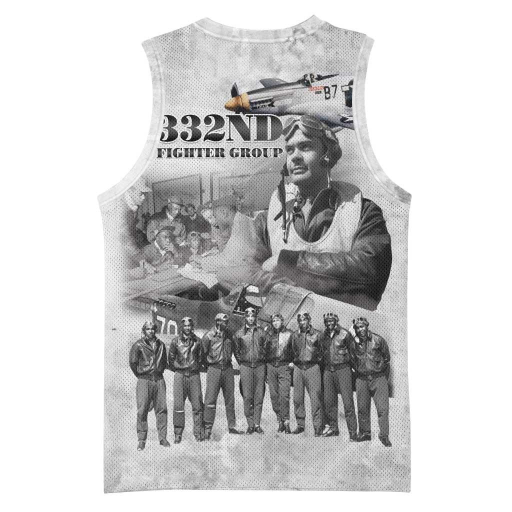 Red Tails Aviators Basketball Jersey WWII Heroes Tribute Retro Style - Wonder Print Shop
