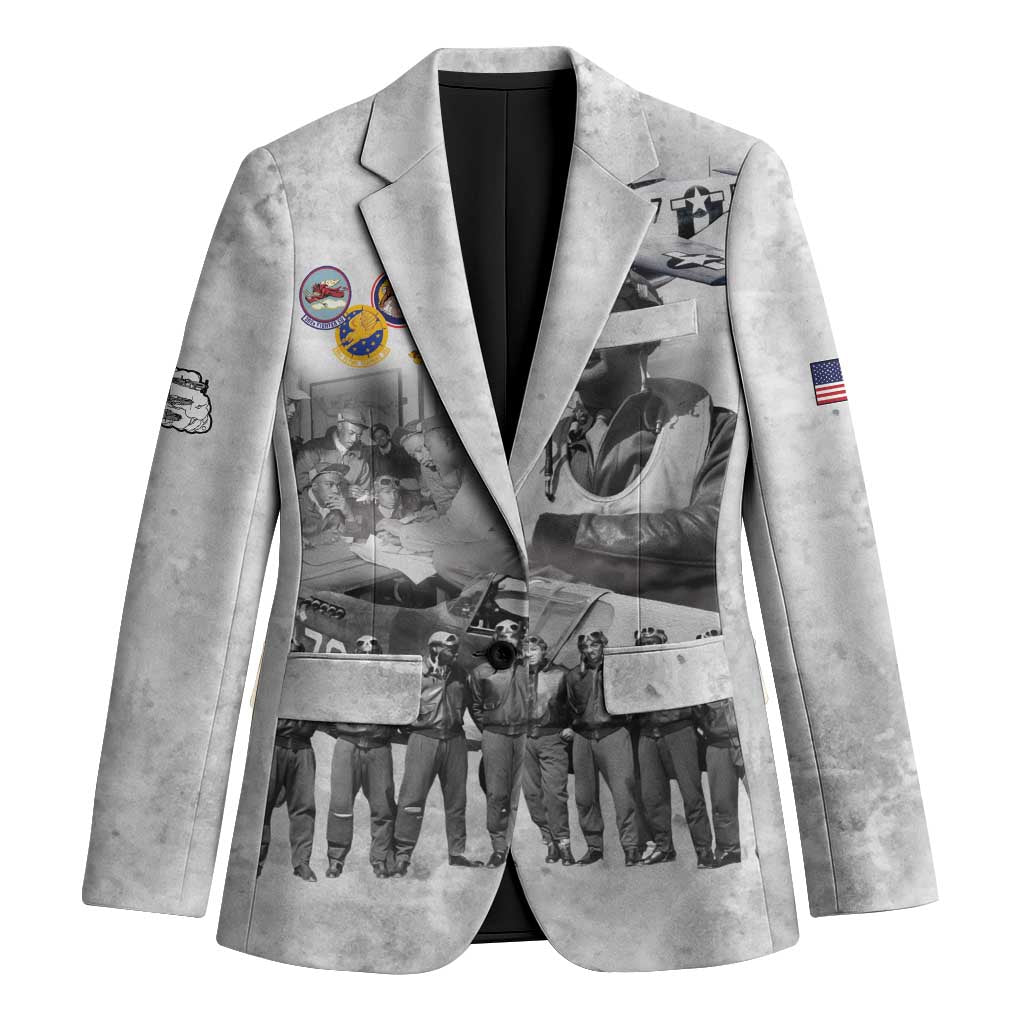 Red Tails Aviators Blazer WWII Heroes Tribute Retro Style - Wonder Print Shop