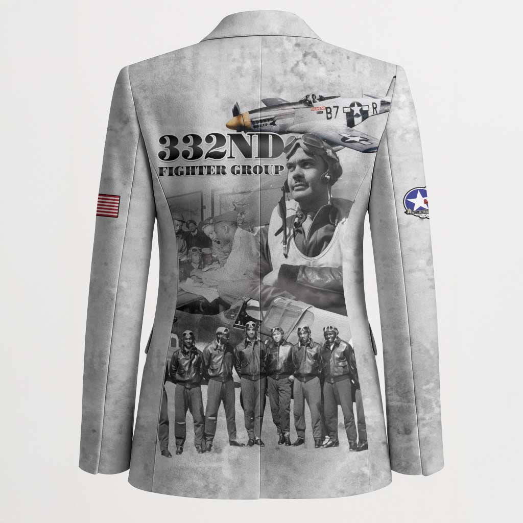 Red Tails Aviators Blazer WWII Heroes Tribute Retro Style - Wonder Print Shop