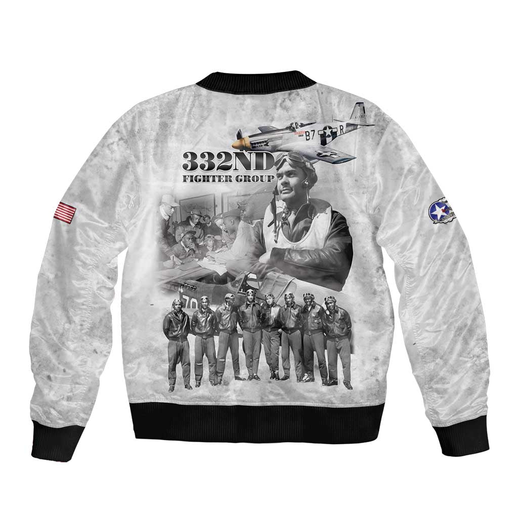 Red Tails Aviators Bomber Jacket WWII Heroes Tribute Retro Style - Wonder Print Shop