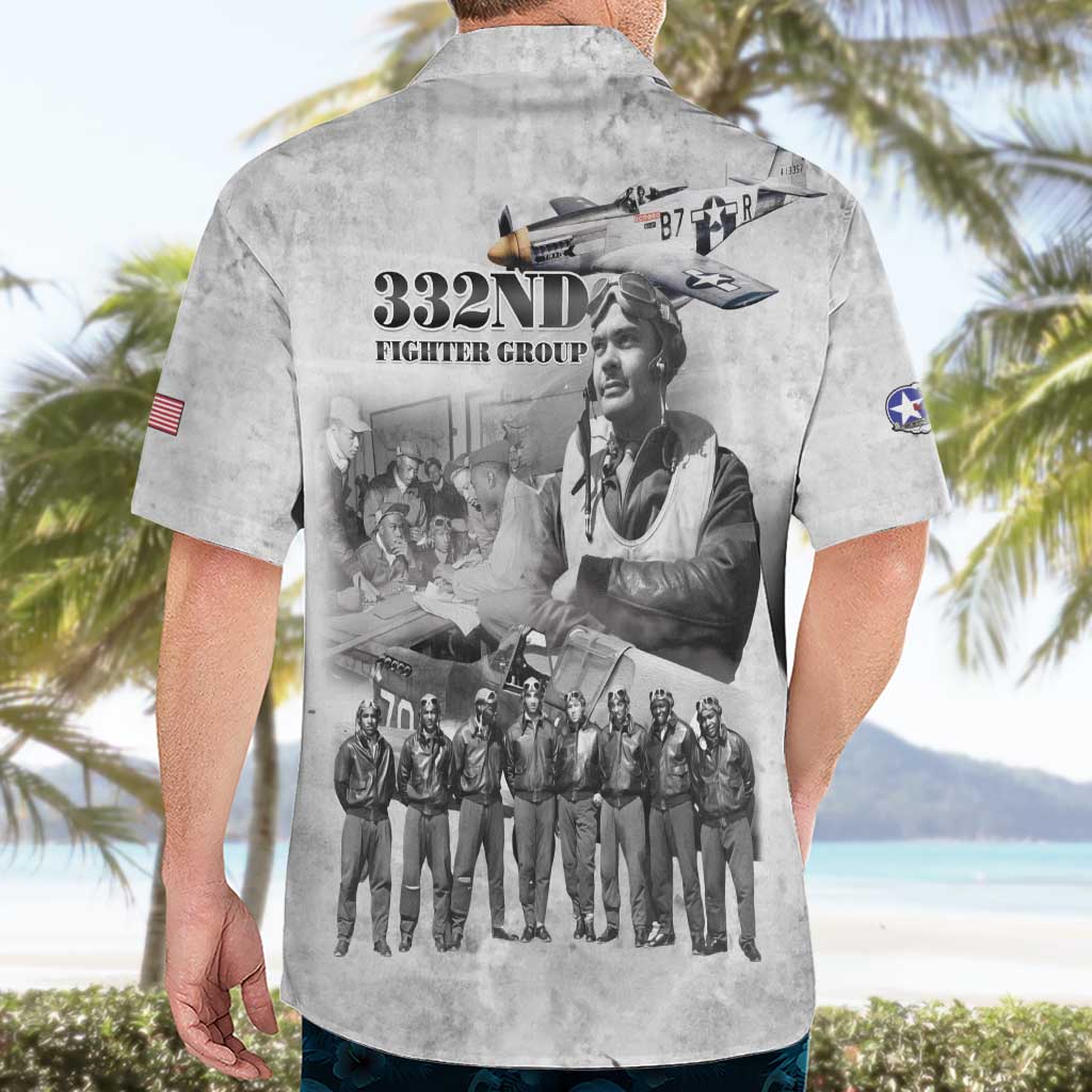 Red Tails Aviators Hawaiian Shirt WWII Heroes Tribute Retro Style - Wonder Print Shop