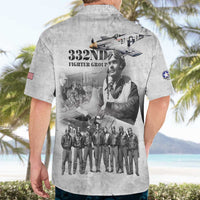 Red Tails Aviators Hawaiian Shirt WWII Heroes Tribute Retro Style - Wonder Print Shop
