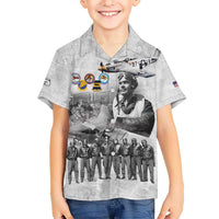 Red Tails Aviators Hawaiian Shirt WWII Heroes Tribute Retro Style - Wonder Print Shop