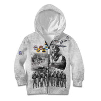Red Tails Aviators Kid Hoodie WWII Heroes Tribute Retro Style - Wonder Print Shop