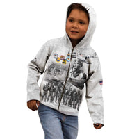 Red Tails Aviators Kid Hoodie WWII Heroes Tribute Retro Style - Wonder Print Shop