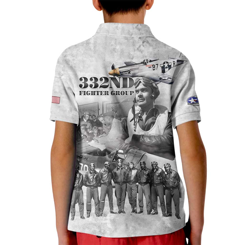 Red Tails Aviators Kid Polo Shirt WWII Heroes Tribute Retro Style - Wonder Print Shop