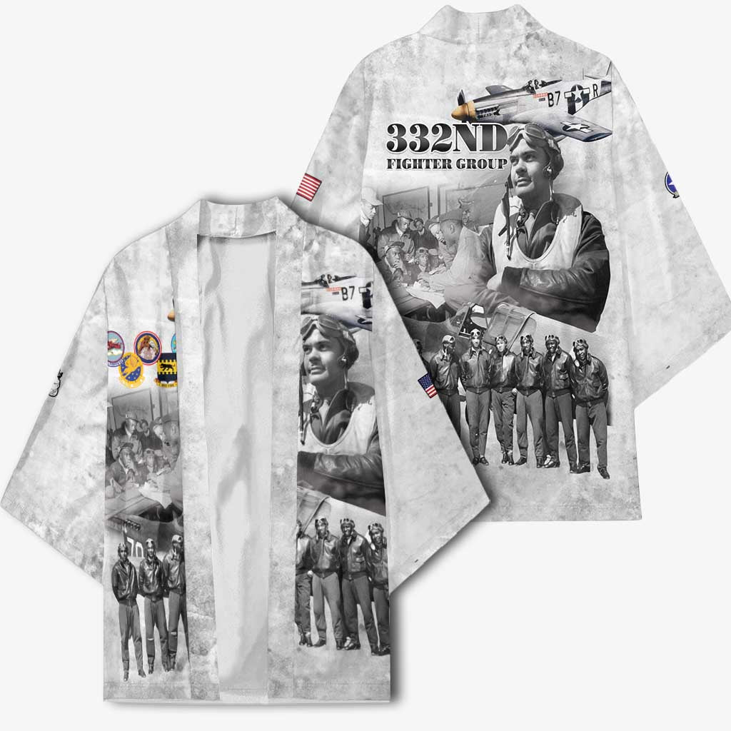 Red Tails Aviators Kimono WWII Heroes Tribute Retro Style - Wonder Print Shop