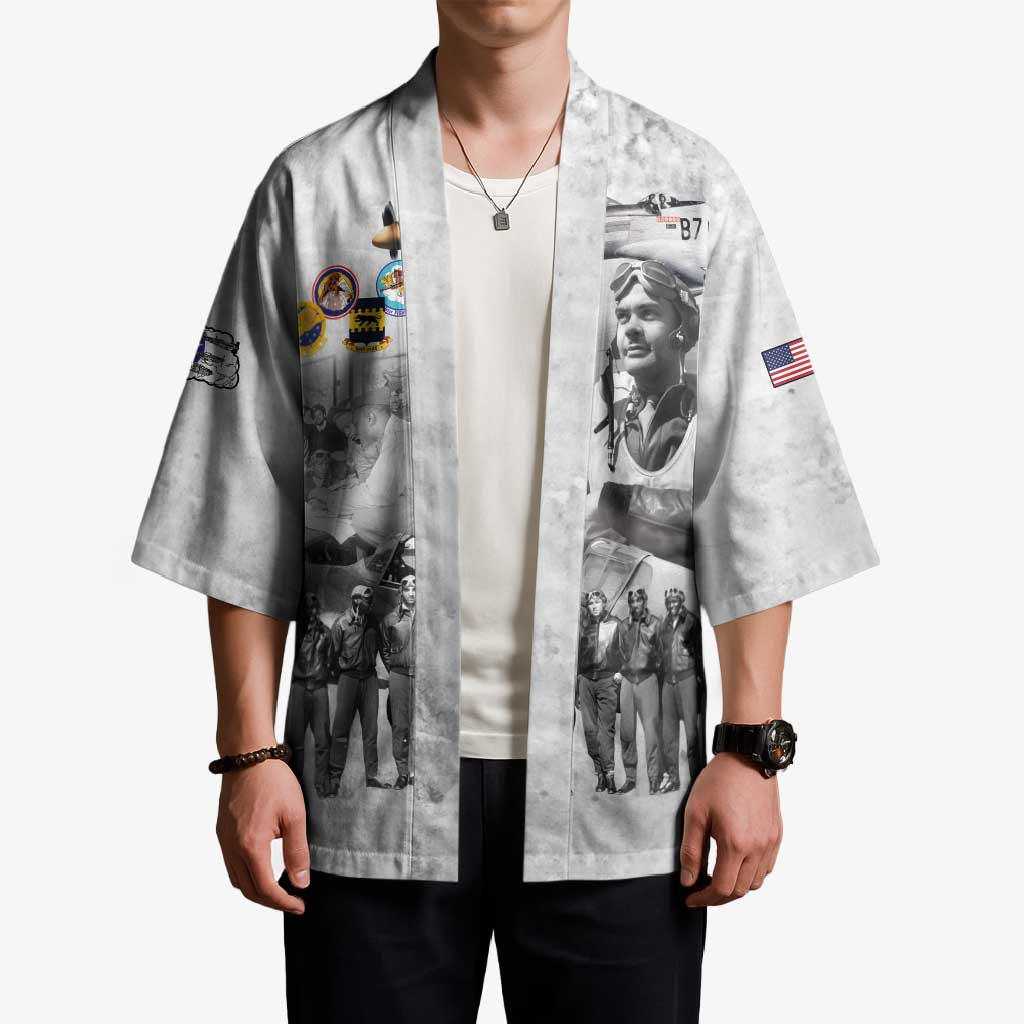 Red Tails Aviators Kimono WWII Heroes Tribute Retro Style - Wonder Print Shop