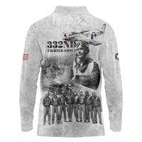 Red Tails Aviators Long Sleeve Polo Shirt WWII Heroes Tribute Retro Style - Wonder Print Shop