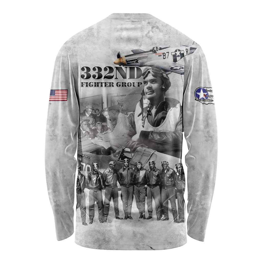 Red Tails Aviators Long Sleeve Shirt WWII Heroes Tribute Retro Style - Wonder Print Shop