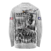 Red Tails Aviators Long Sleeve Shirt WWII Heroes Tribute Retro Style - Wonder Print Shop