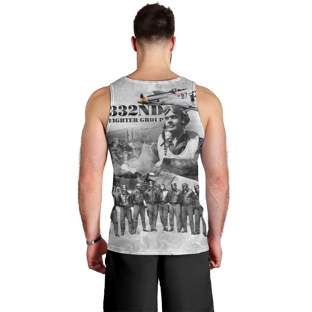 Red Tails Aviators Men Tank Top WWII Heroes Tribute Retro Style - Wonder Print Shop