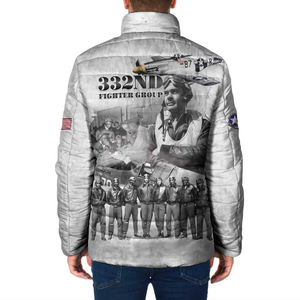 Red Tails Aviators Padded Jacket WWII Heroes Tribute Retro Style - Wonder Print Shop