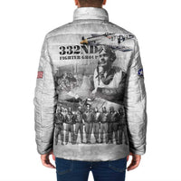 Red Tails Aviators Padded Jacket WWII Heroes Tribute Retro Style - Wonder Print Shop
