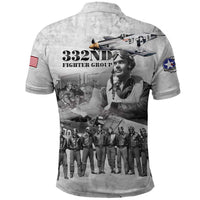 Red Tails Aviators Polo Shirt WWII Heroes Tribute Retro Style - Wonder Print Shop
